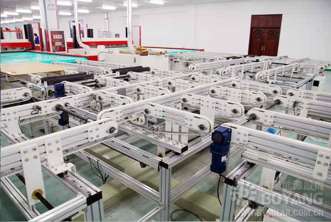 太陽能光伏組件生產線-智能排版混進輸送機